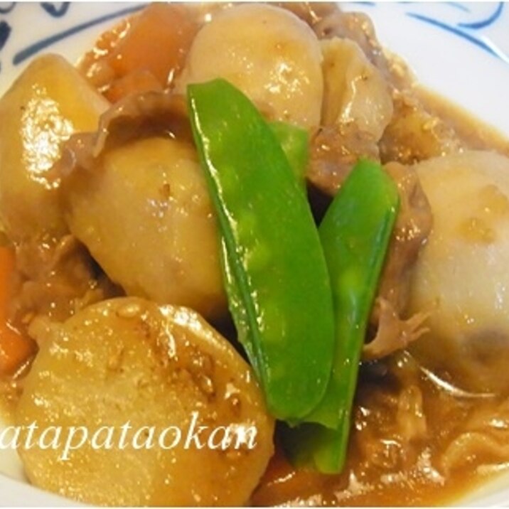 お弁当にも♪里芋と豚肉のこってり炒め煮